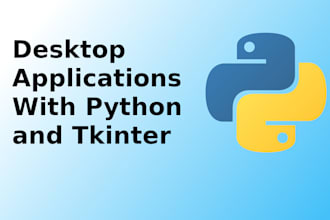 make your python desktop application using tkinter