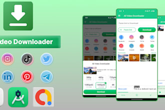 create all video downloader android app with rest api
