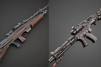 create 3d game assets design and model of high quality for unity and unreal game