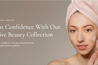 design beauty website, salon, cosmetic, spa, hair extension website