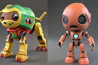 sculpt any 3d toy figure, 3d statue, 3d print, zbrush and 3d model for printing