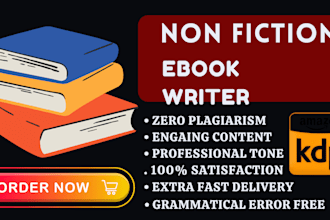 ghostwrite 30k words as ebook ghostwriter, ebook writer, ghost book writer,ebook