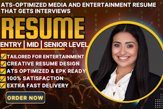 write creative actor, musician, influencer resume epk for entertainment industry