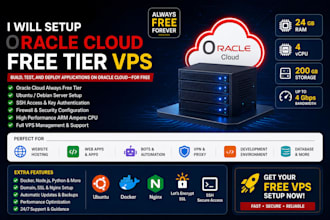setup oracle cloud always free tier vps