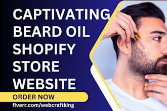 build beard oil beard care hair care private label cream shopify store website