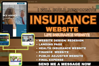 insurance website health, life insurance website finance, pubic adjuster website
