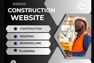 develop custom hvac, construction website for your company