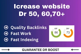 increase ahrefs domain rating dr 30,40,50,60,70 plus