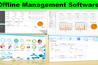 do offline software for your school shop hospital managment
