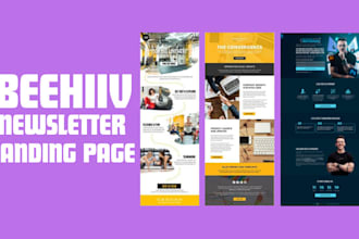 design mobile friendly beehiiv newsletter responsive beehiiv landing page