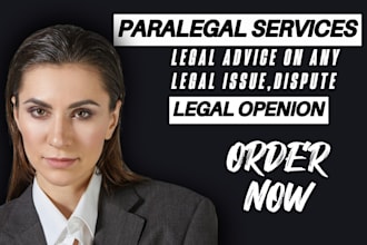 be your lawyer, paralegal in civil, criminal, family, divorce and child custody