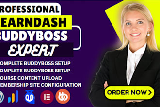 develop a responsive wordpress community website elearning website lms website