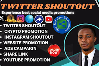 do shoutout promote website share link to 90m yt twitter ig app crypto