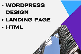create wordpress website with landing page and elementor