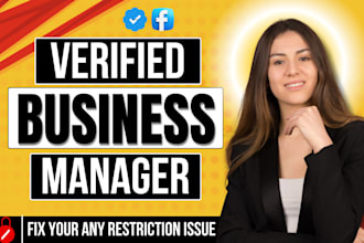 create new verified fb business manager with ad account and fix disabled issue