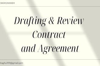 draft or review business contracts and legal agreements
