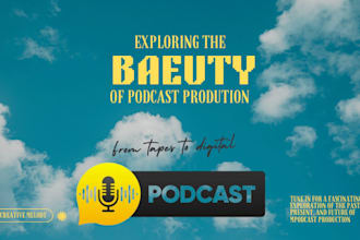 design a professional podcast cover art logo art cover ugc