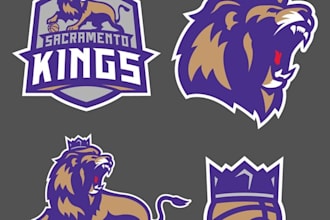 create sports mascot logo design for team, college, tshirt, merch