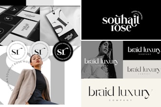 design luxury fashion clothing brand, apparel, boutique and streetwear line logo