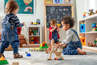 create a website for kindergarten, preschool, childcare, daycare, and e learning