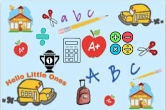 create math and english worksheet for kids
