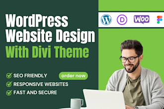 build and customize wordpress site using div theme for business and services