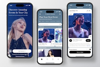 create ticket booking app, event management app, booking app, event booking app