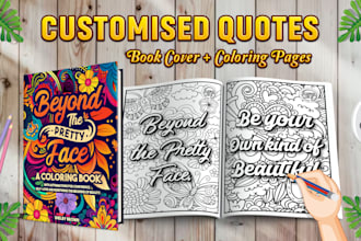 do customized swear word motivational quotes coloring book pages for KDP or etsy