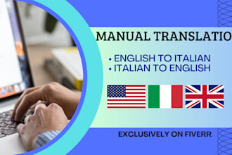manually translate english to italian and italian to english
