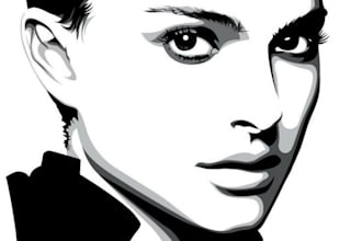 make black and white stencil sign or silhouette vector file