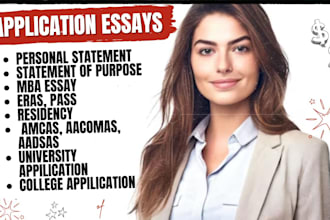 edit common app, personal statement, or college application essays