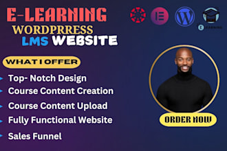 design elearning website online course website create online course content lms