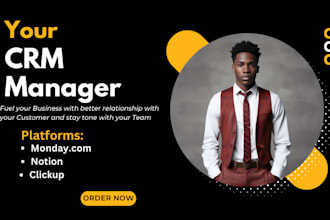 be you go to CRM expert, monday com notion airtable clickup n8n automation