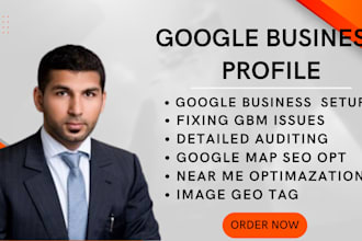 setup and optimize google my business and local SEO for ranking