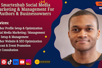 do social media manager author social media setup optimize facebook page post