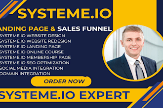 build systeme io sales funnel, systeme io landing page, webinar funnel