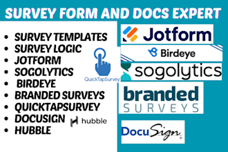 setup jotform google form sogolytics cognito form quicktapsurvey hubble tally