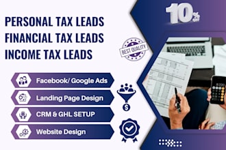 generate tax leads personal tax leads financial tax leads income tax leads