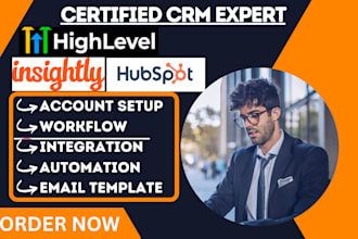 setup your gohighlevelcrm insightly hubspot keap automatiom integration workflow