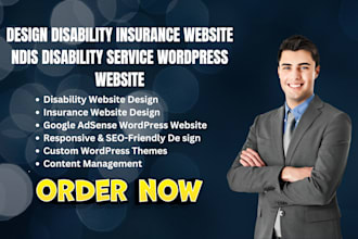design disability insurance website ndis disability service wordpress website