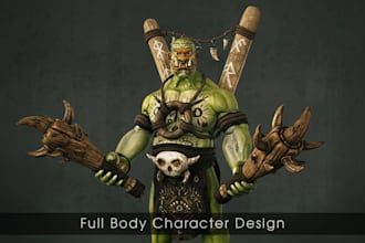 make 3d characters and props for games