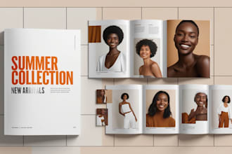 design a professional print and digital catalog from scratch