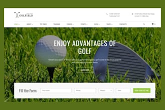 design golf shopify store golf accessories, sport accessories store golf website