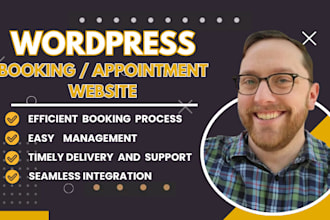 develop an online booking appointment scheduling wordpress website with SEO