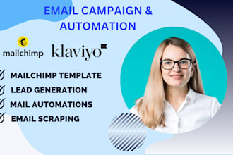 design email template setup shopify klaviyo mailchimp email campaign automation