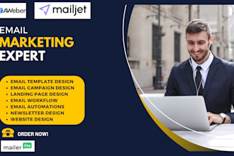 do landing page, automation, website, campaign for mailerlite, aweber, mailjet