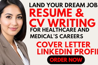 write professional nursing rn, doctor, medical med tech healthcare ats resume CV