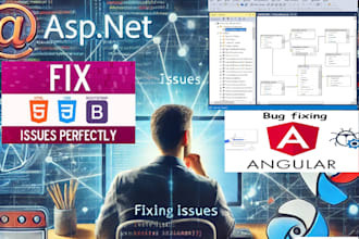 fix any web application made with dot net and angular