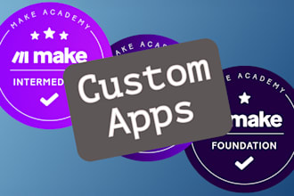 update or create a custom app on make, integromat