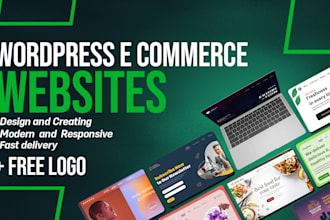 do wordpress e commerce website for e store, web shop e shop